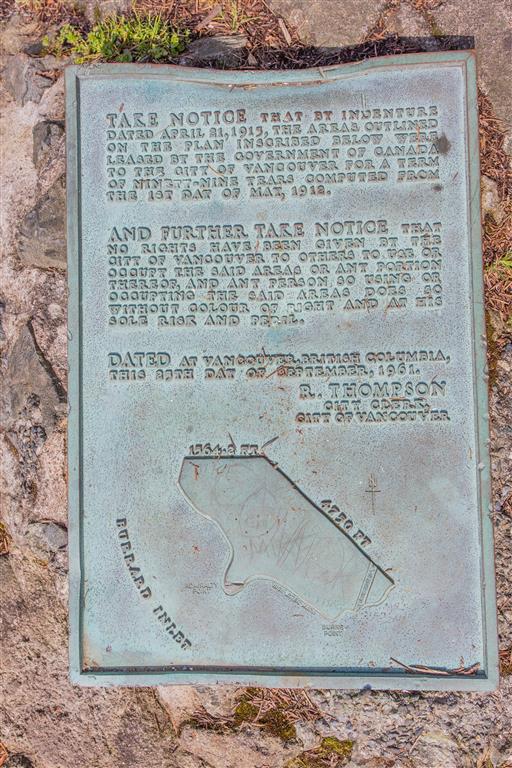 Plaque at Admiralty Point