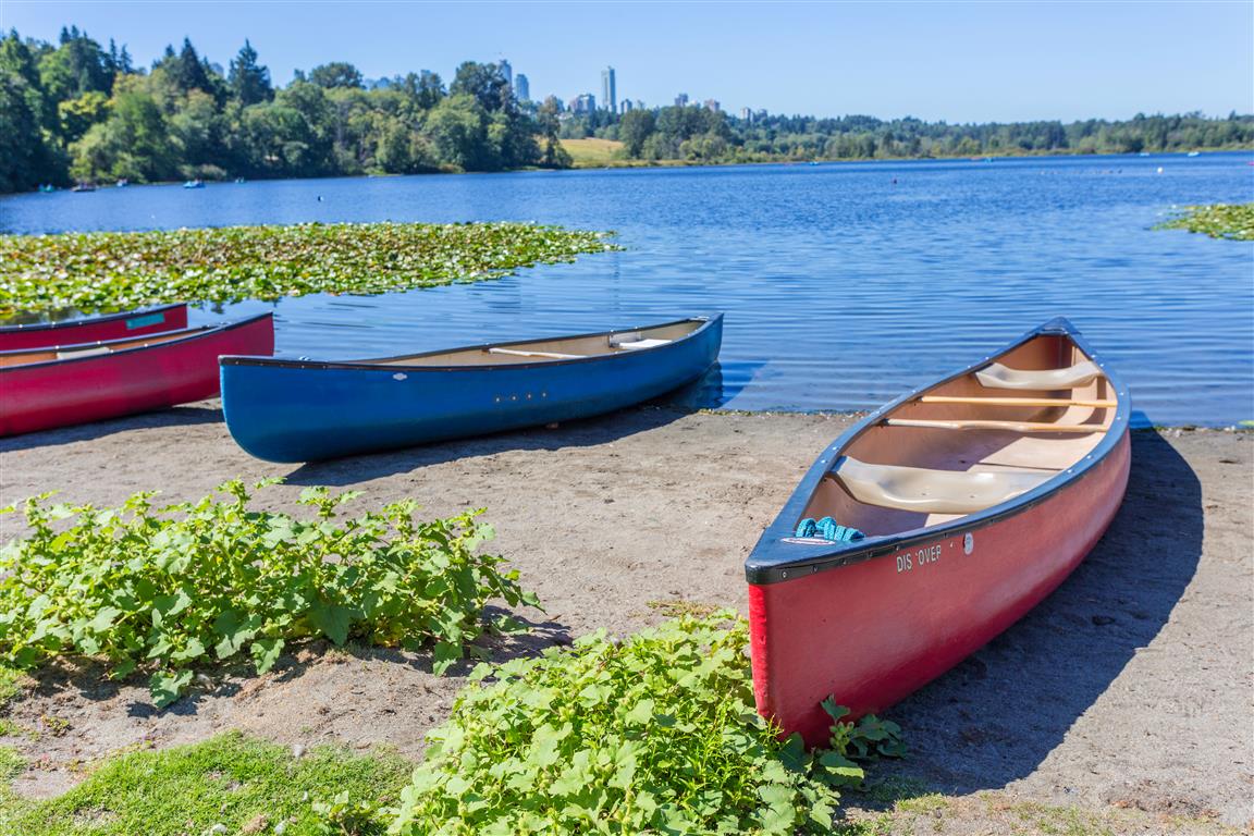 Canoes at Deer Lake