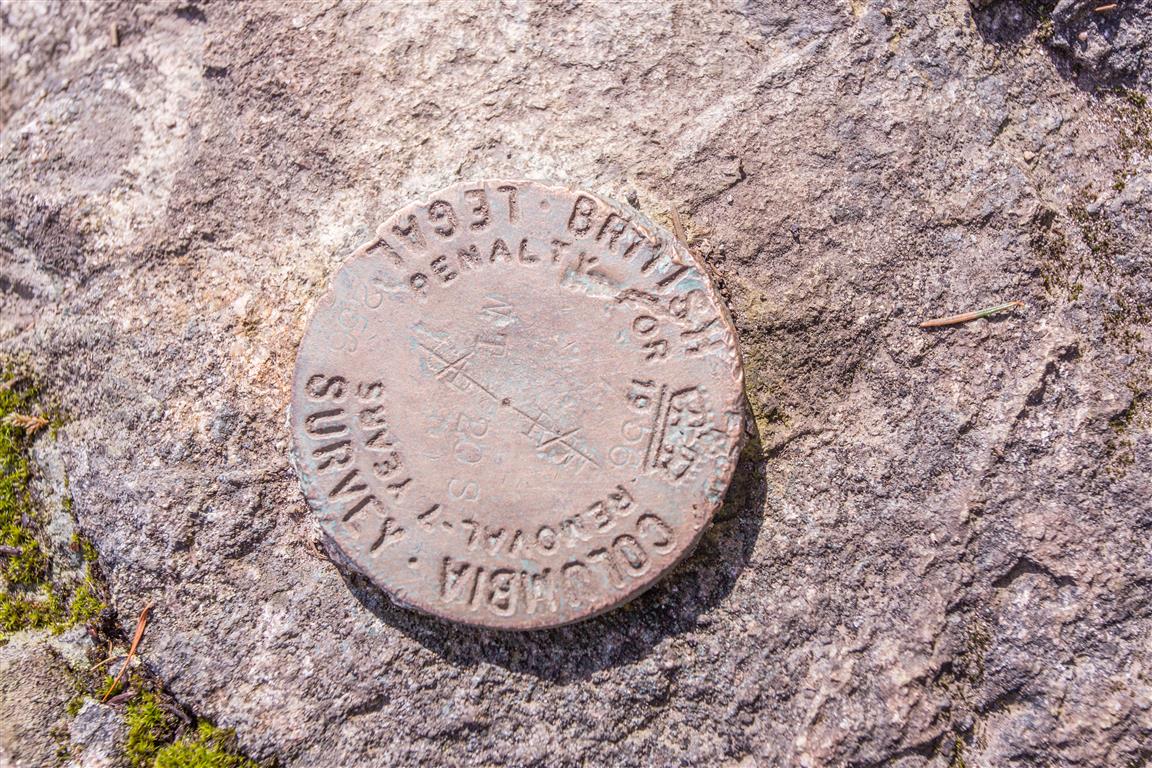 Survey Monument at Burns Point