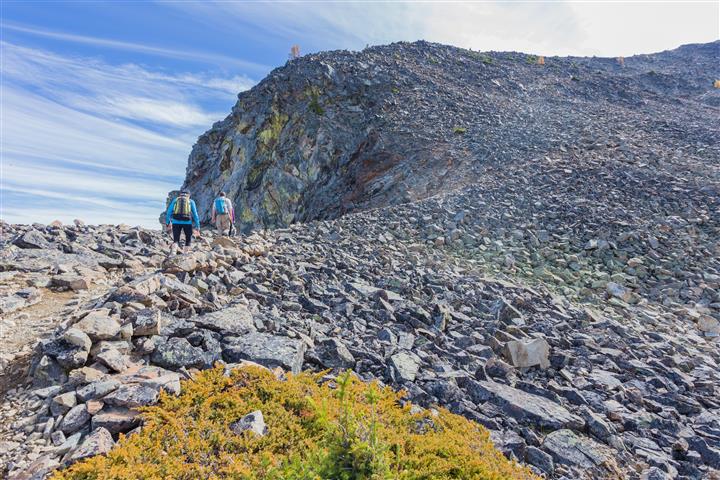Start of climb up to ridge