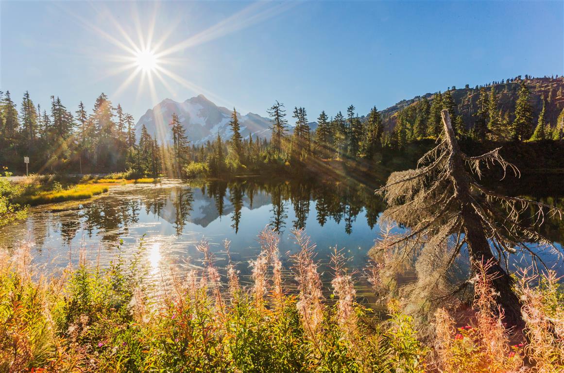 Morning Sun over Mt. Shuksan
